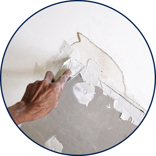 Drywall close up